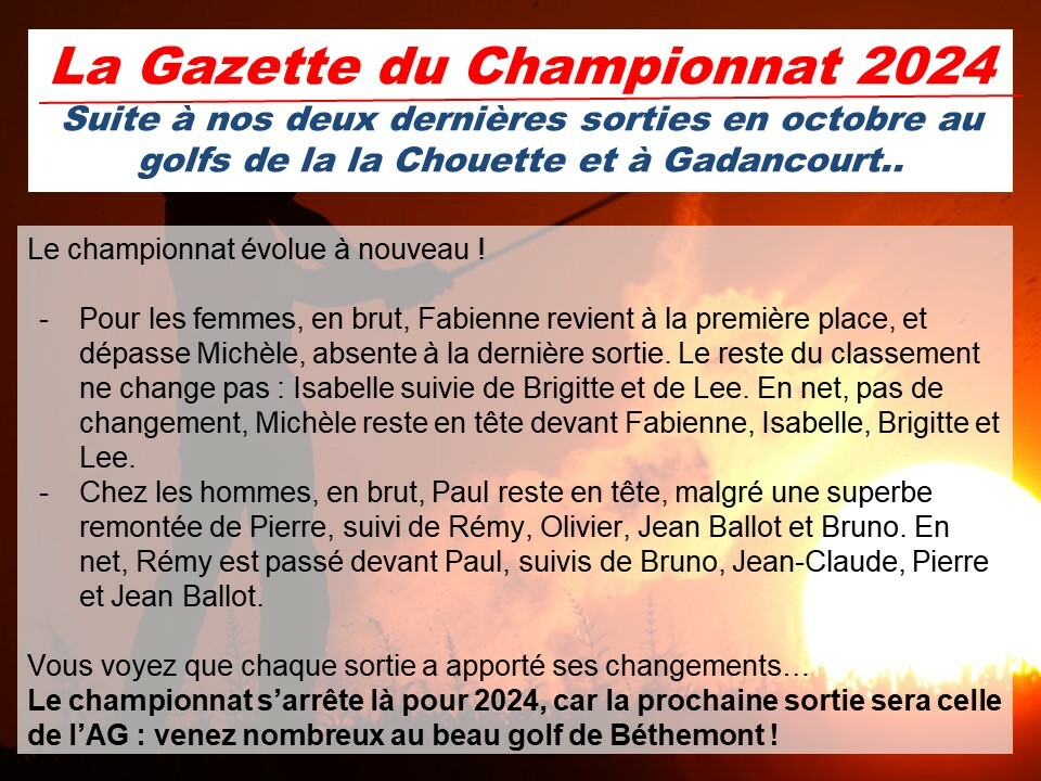 Championnat Loisir 2024